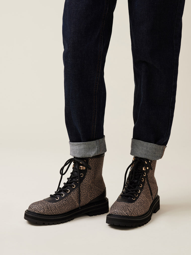 Recycled OP Fabric Boots - ANKLE BOOTS - Borbonese