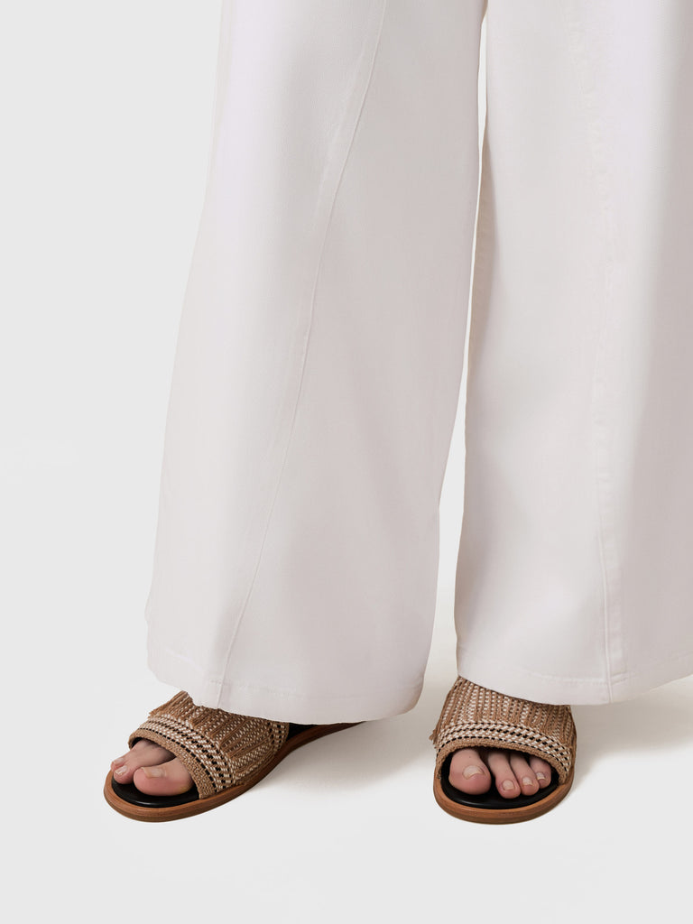 Ciabattina di Tessuto Jacquard - SANDALO FLAT - Borbonese