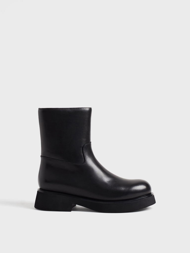 Leather Ankle Boot - ANKLE BOOTS - Borbonese