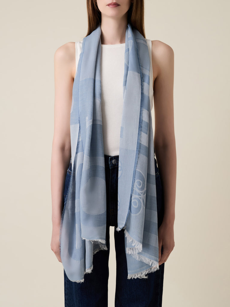 Cotton Blend Scarf - STOLE - Borbonese