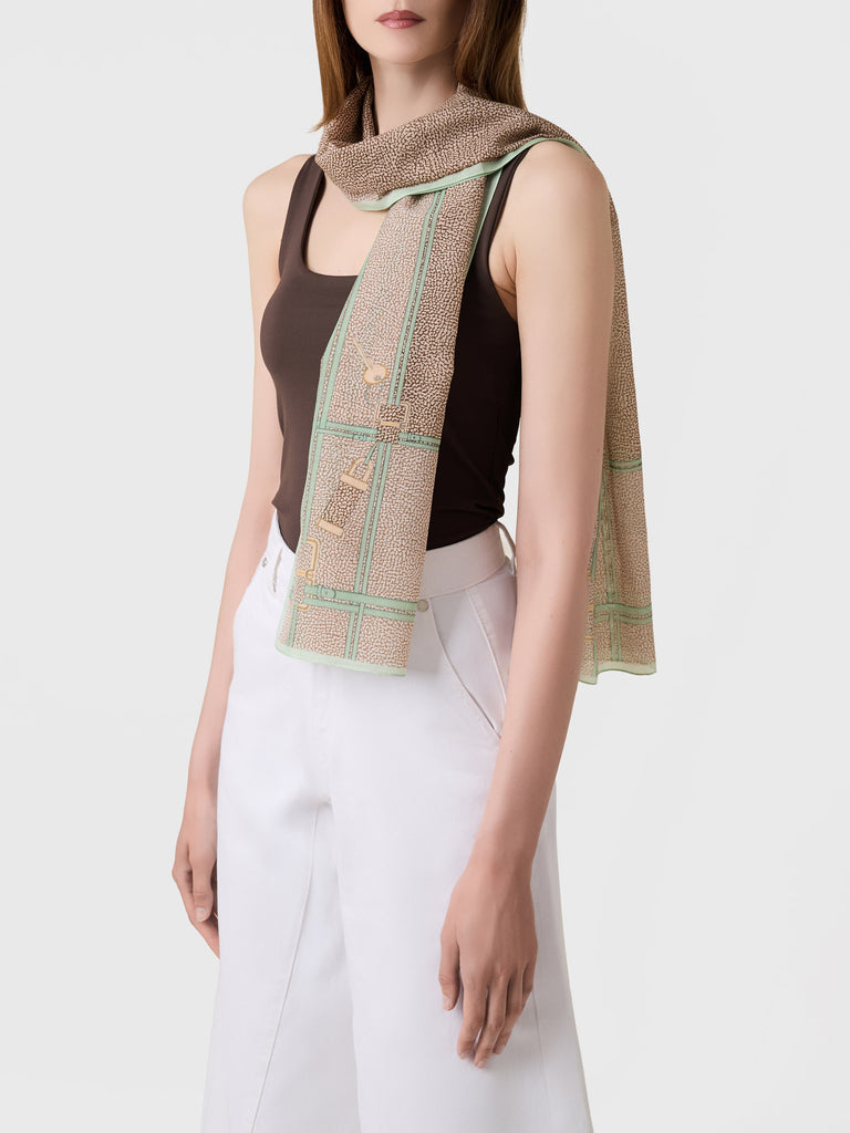 Cotton and Silk Scarf - 40 X 40 SCARF - Borbonese