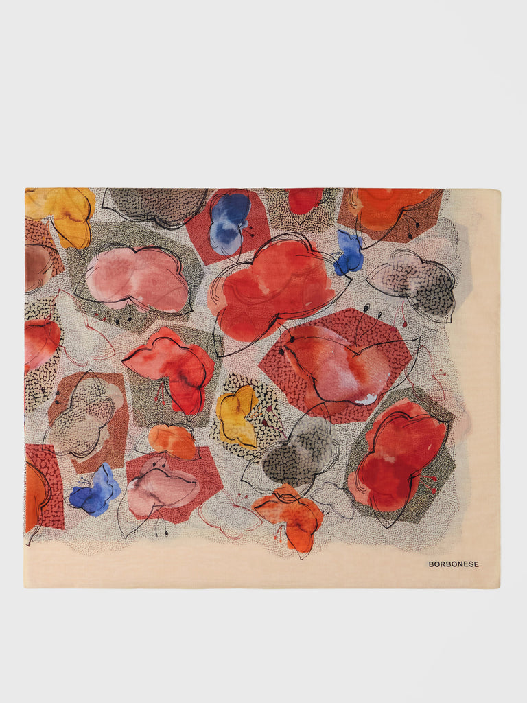 Pareo di Cotone e Seta - PAREO 150 X 150 - Borbonese