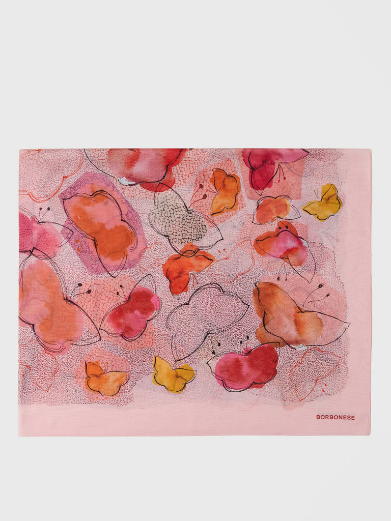Pareo di Cotone e Seta - PAREO 150 X 150 - Borbonese