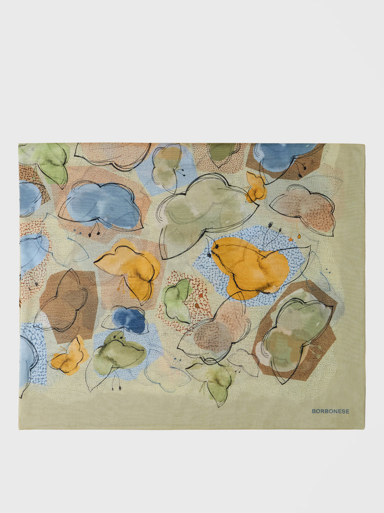 Pareo di Cotone e Seta - PAREO 150 X 150 - Borbonese