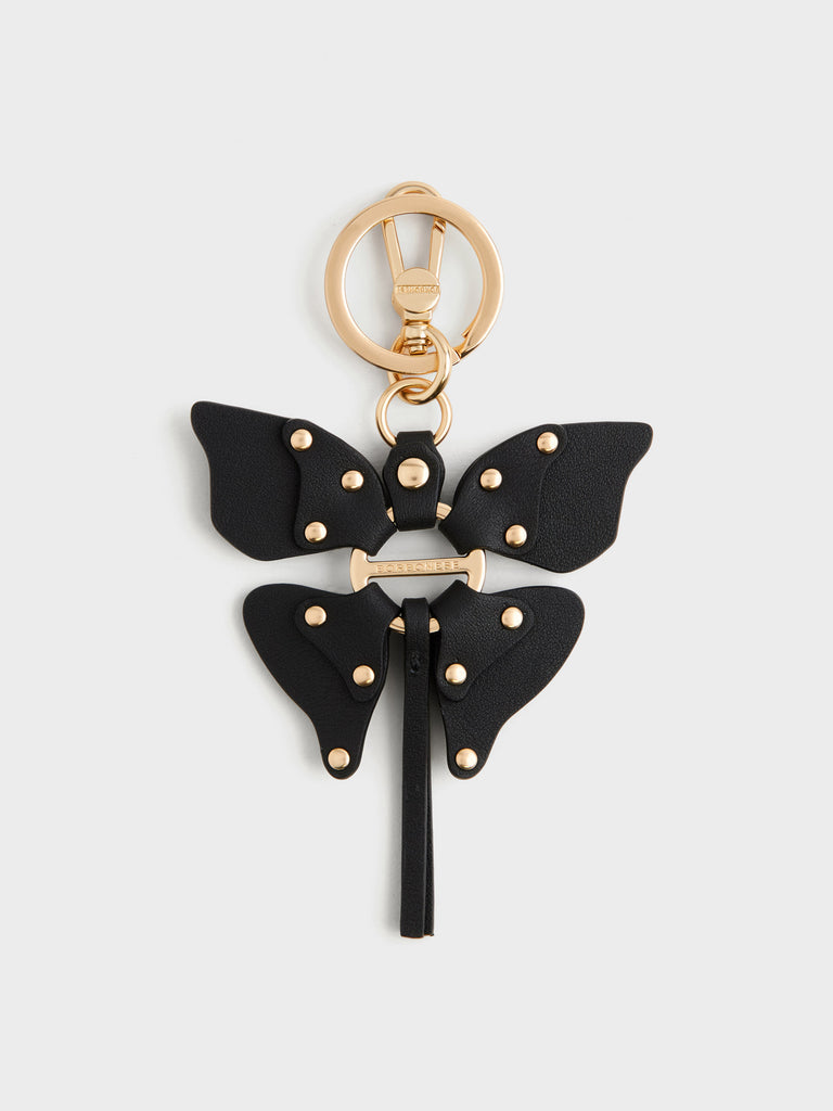 Leather Keychain - BUTTERFLY KEYCHAIN - Borbonese