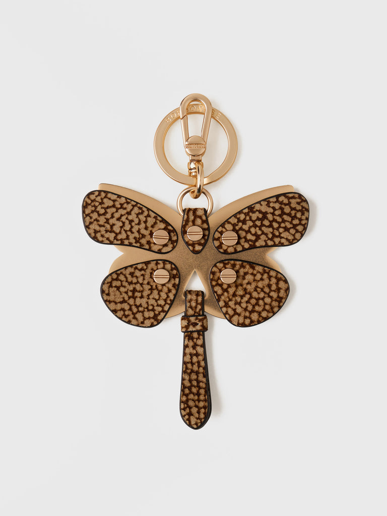 Op Suede Keychain - BUTTERFLY KEYCHAIN - Borbonese