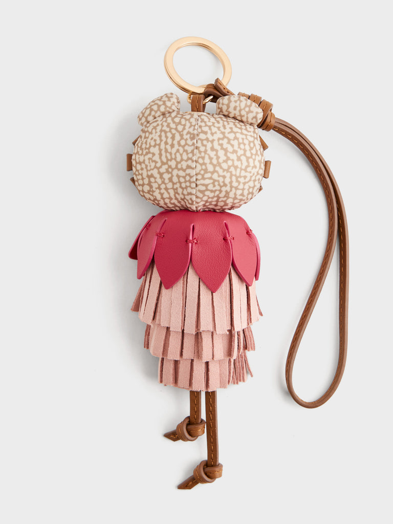 Charm in tessuto riciclato stampa Op e pelle - CHARM - Borbonese