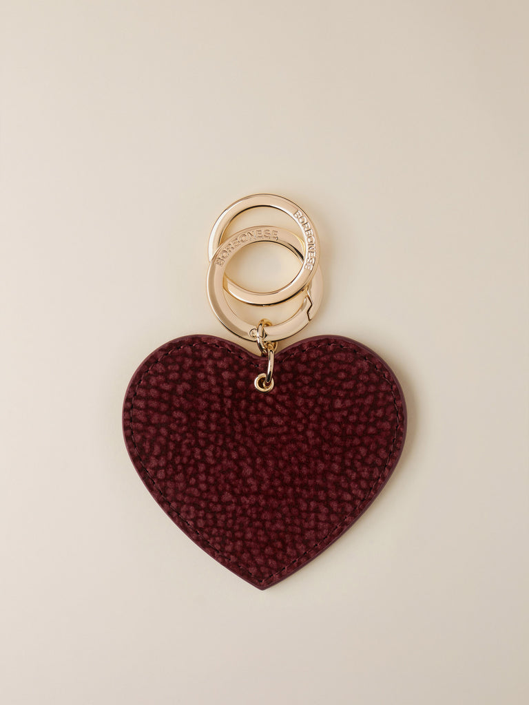 Portachiavi di pelle stampata OP - PORTACHIAVI CUORE - Borbonese