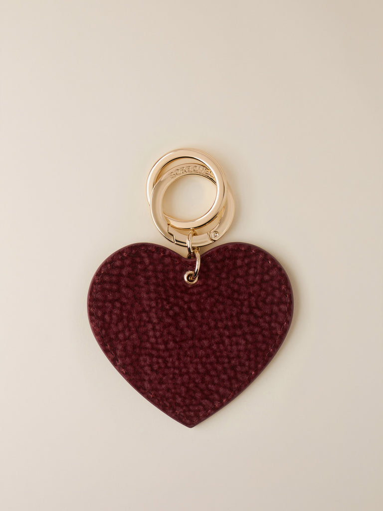 Portachiavi di pelle stampata OP - PORTACHIAVI CUORE - Borbonese