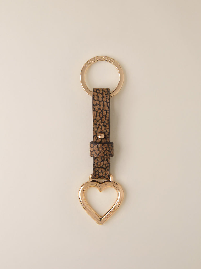 Portachiavi di Metallo e Tela OP - PORTACHIAVI CUORE - Borbonese
