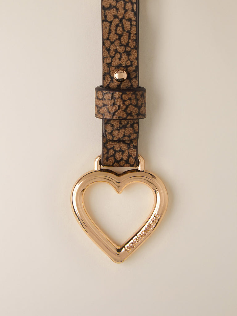 Portachiavi di Metallo e Tela OP - PORTACHIAVI CUORE - Borbonese