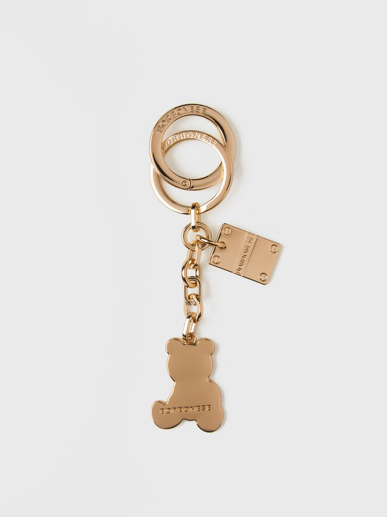 Metal and Enamel Keychain - BEAR KEYRING - Borbonese