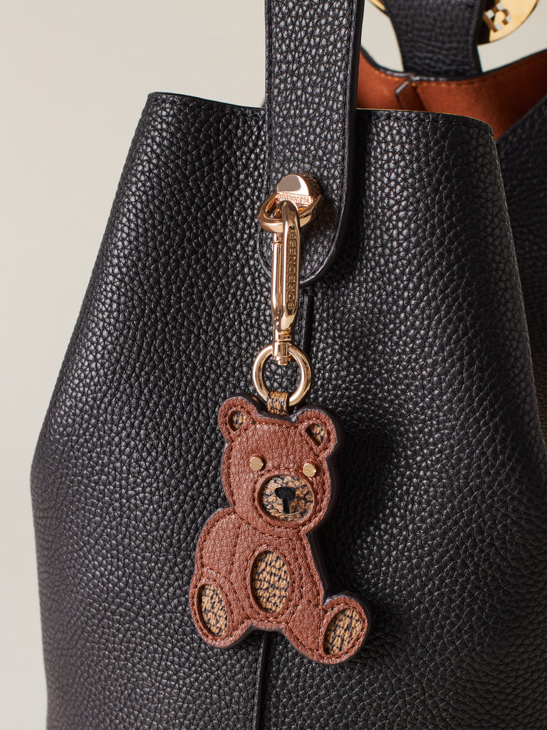 Portachiavi di Pelle e Tela rivestita OP - PORTACHIAVI ORSO - Borbonese