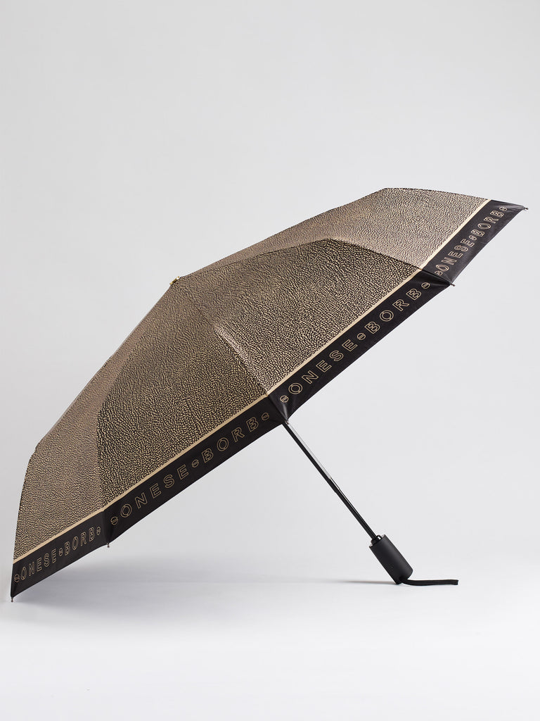 OP fabric Umbrella - MINI OPEN CLOSE UMBRELLA - Borbonese