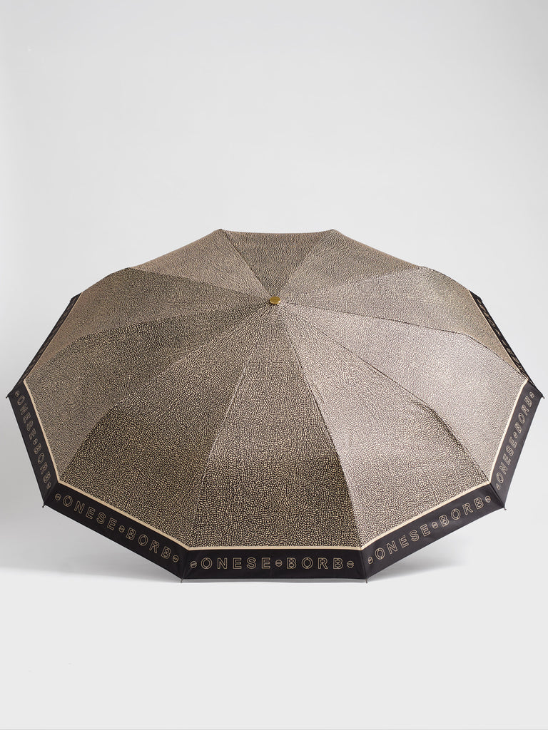 OP fabric Umbrella - MINI OPEN CLOSE UMBRELLA - Borbonese