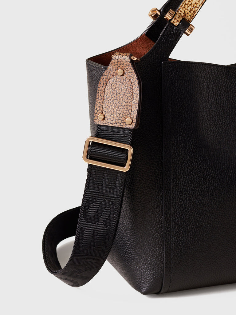Recycled Fabric and OP Coated Canvas Strap - CROSSBODY STRAP - Borbonese