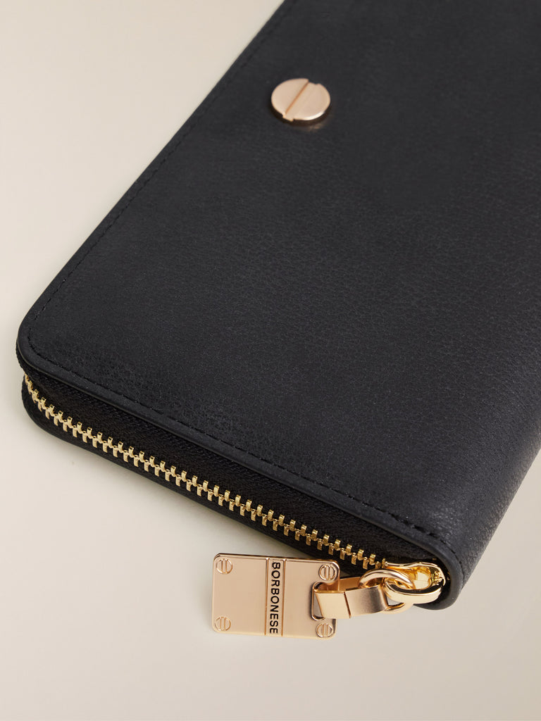 Portafoglio di Pelle - PORTAFOGLIO LARGE ZIP AROUND - Borbonese