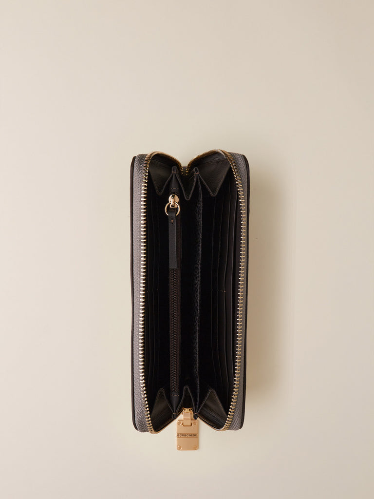 Portafoglio di Pelle - PORTAFOGLIO LARGE ZIP AROUND - Borbonese