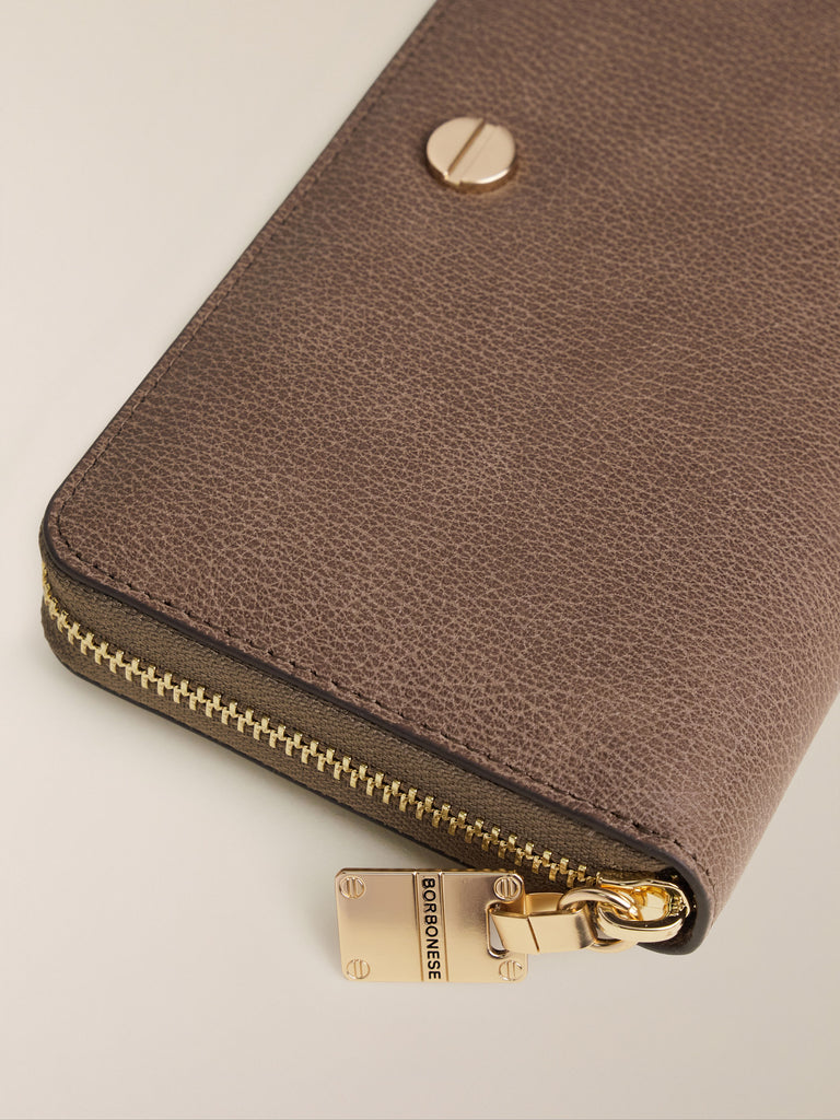 Portafoglio di Pelle - PORTAFOGLIO LARGE ZIP AROUND - Borbonese