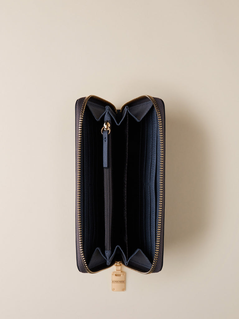 Portafoglio di Pelle - PORTAFOGLIO LARGE ZIP AROUND - Borbonese