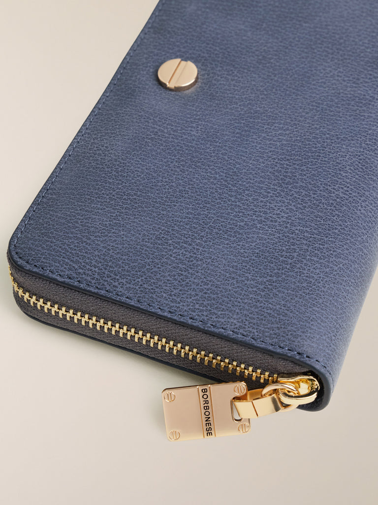 Portafoglio di Pelle - PORTAFOGLIO LARGE ZIP AROUND - Borbonese