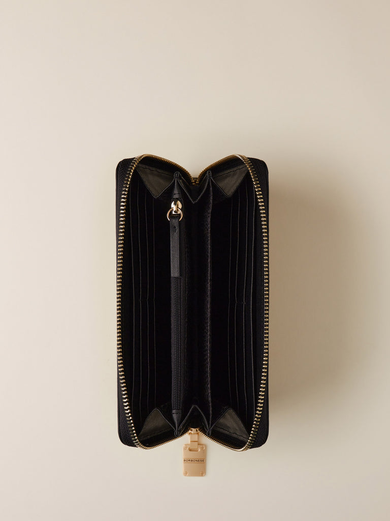 Zip Around di Camoscio OP - PORTAFOGLIO LARGE  - Borbonese
