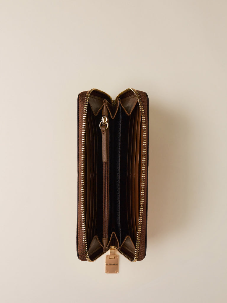 Zip Around di Camoscio OP - PORTAFOGLIO LARGE  - Borbonese