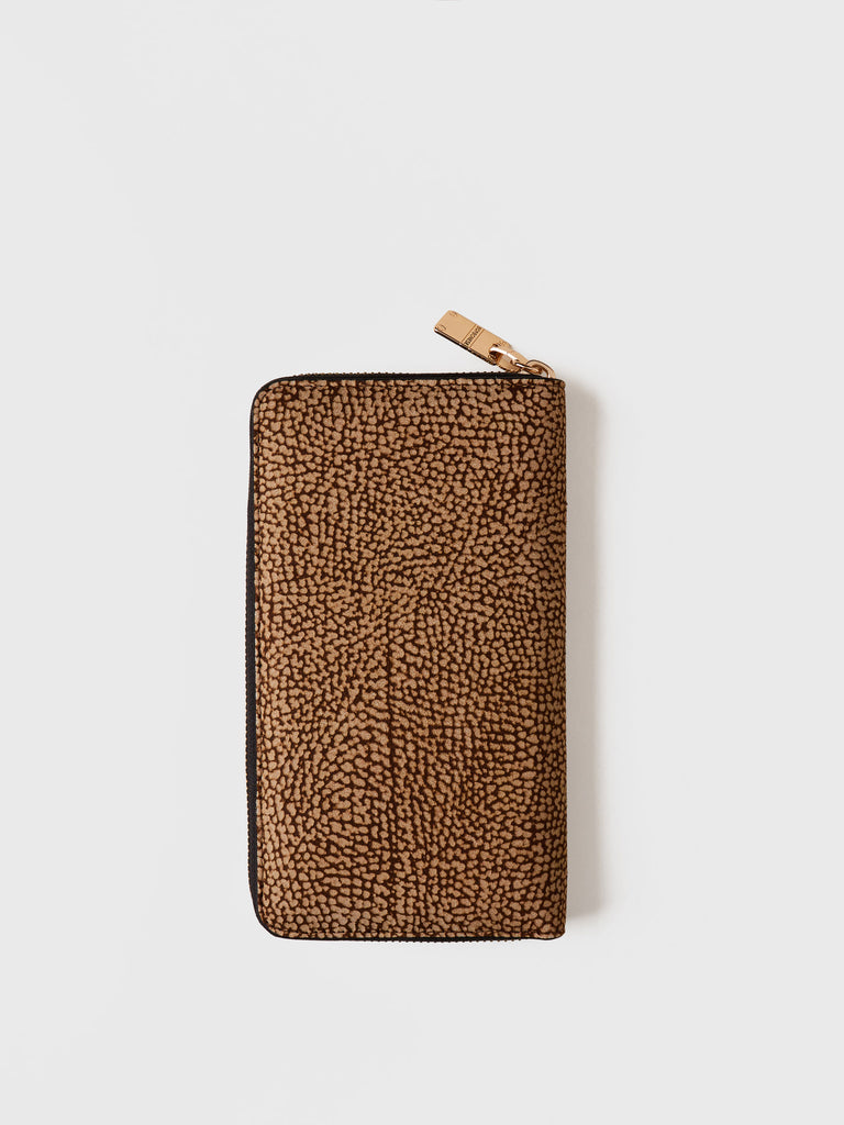 OP Suede Zip Around - LARGE WALLET - Borbonese