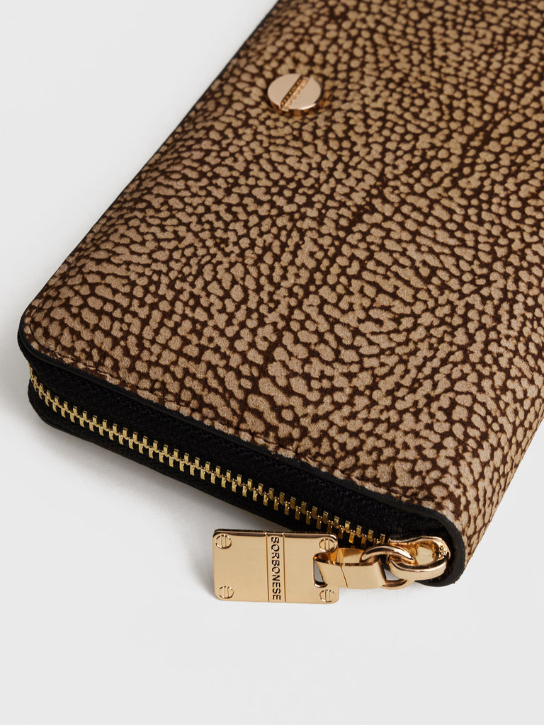 OP Suede Zip Around - LARGE WALLET - Borbonese