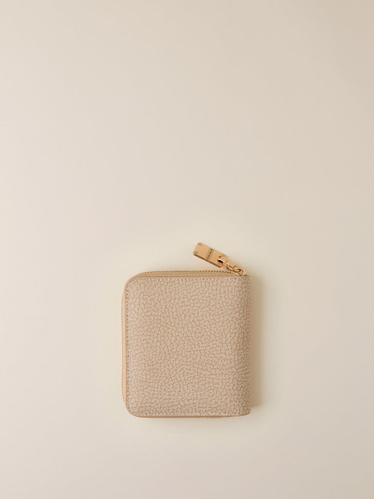 Zip Around di Tela Rivestita OP - PORTAFOGLIO VITE MEDIUM - Borbonese