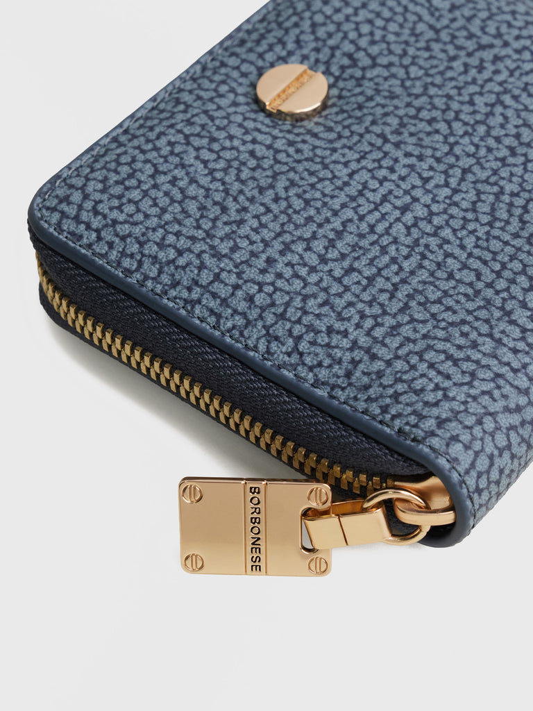 OP Coated Canvas ziparound - VITE WALLET MEDIUM - Borbonese