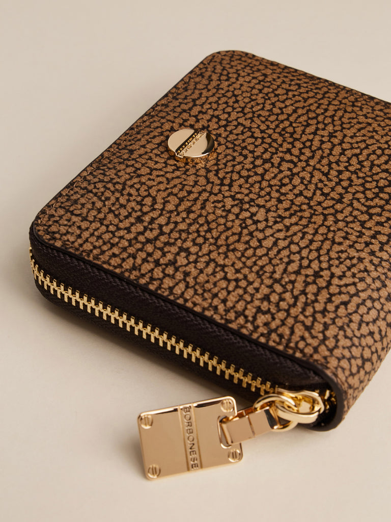 Portafogli Borbonese Portafoglio Due Zip BORBONESE Classica Portafoglio Large Zip Around Tessuto St