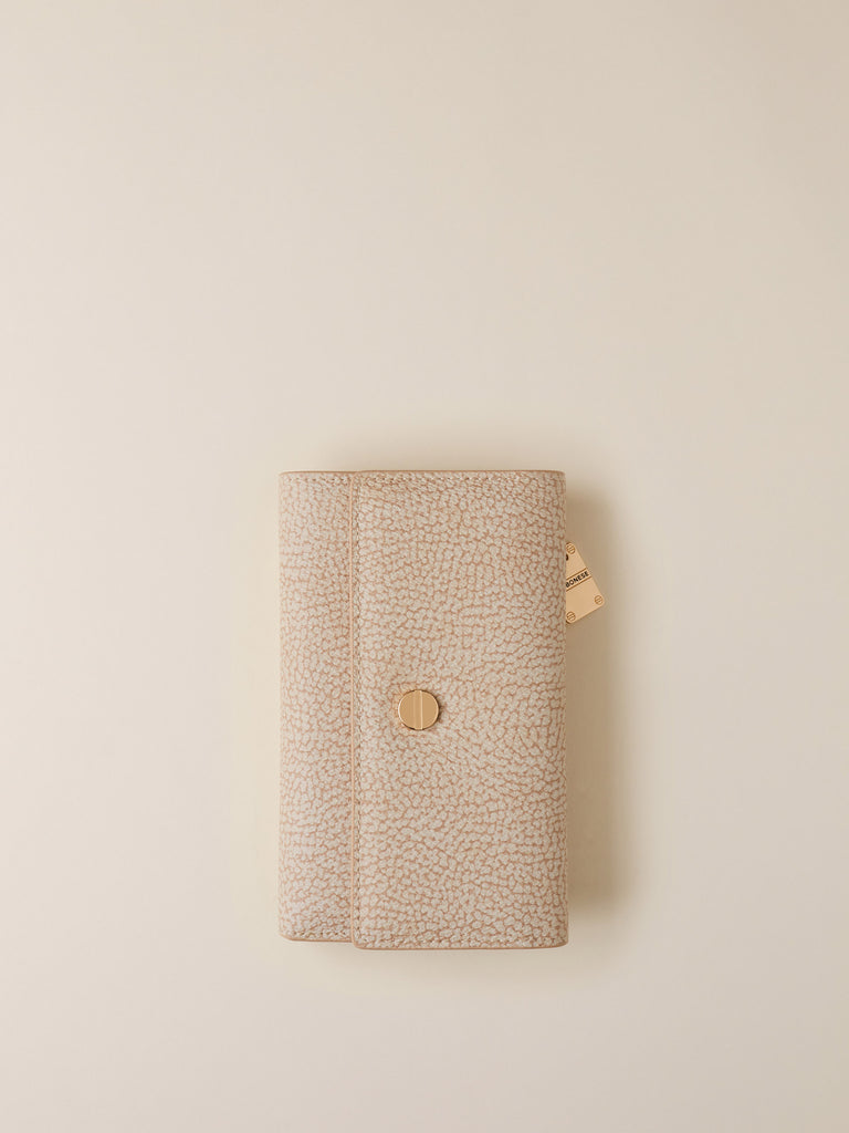 Portafoglio di Tela Rivestita OP - PORTAFOGLIO VITE MEDIUM - Borbonese