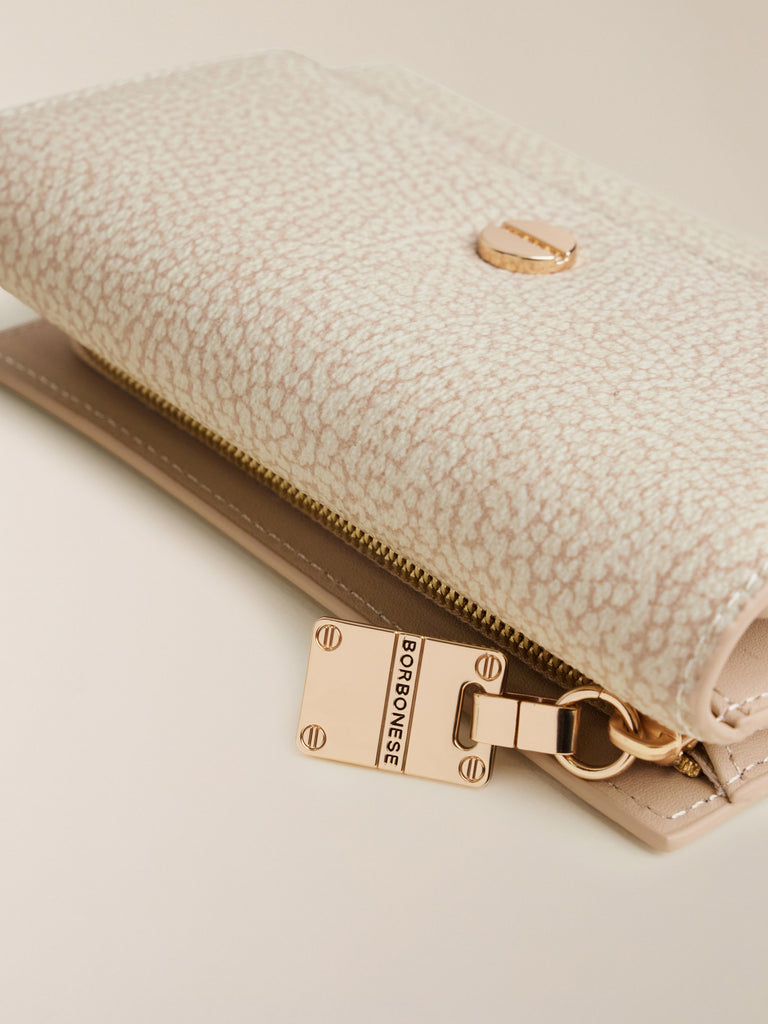 Portafoglio di Tela Rivestita OP - PORTAFOGLIO VITE MEDIUM - Borbonese