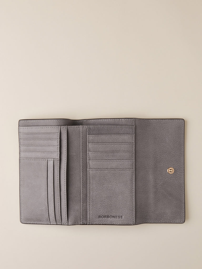 Portafoglio di Pelle - PORTAFOGLIO MEDIUM CON PATTA - Borbonese