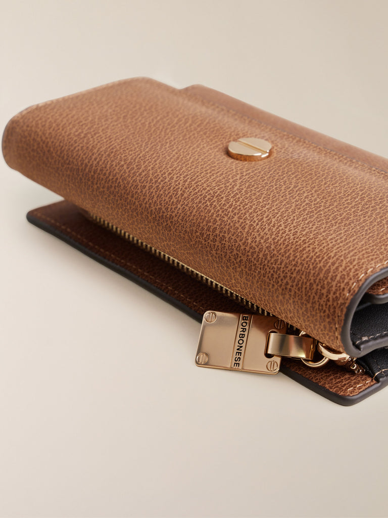 Portafoglio di Pelle - PORTAFOGLIO MEDIUM CON PATTA - Borbonese