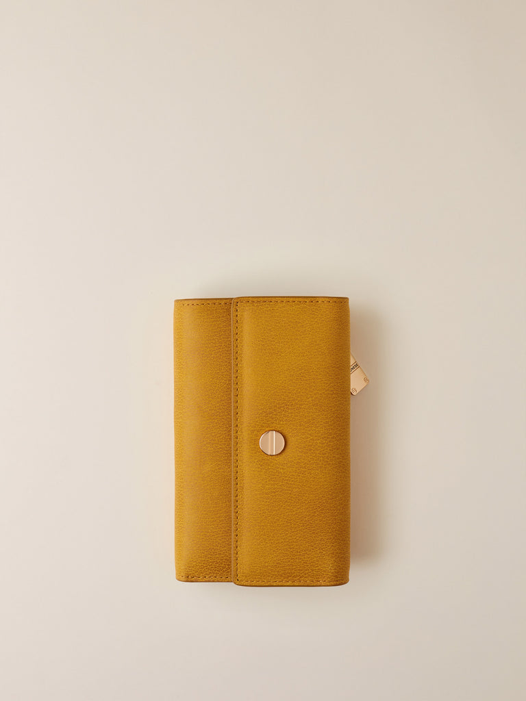 Leather Wallet - MEDIUM WALLET WITH FLAP - Borbonese