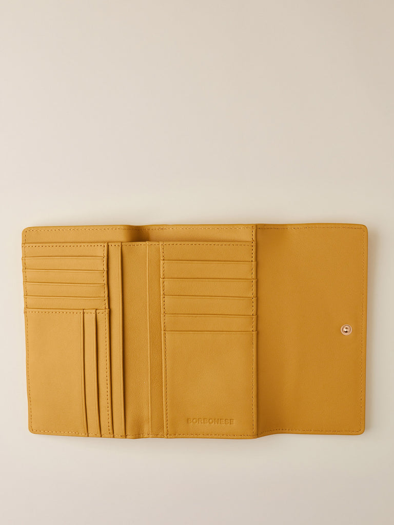 Leather Wallet - MEDIUM WALLET WITH FLAP - Borbonese