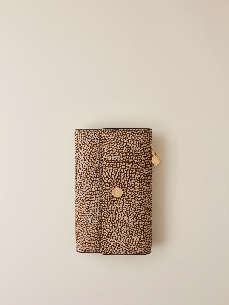 Portafoglio di Camoscio OP - PORTAFOGLIO MEDIUM - Borbonese