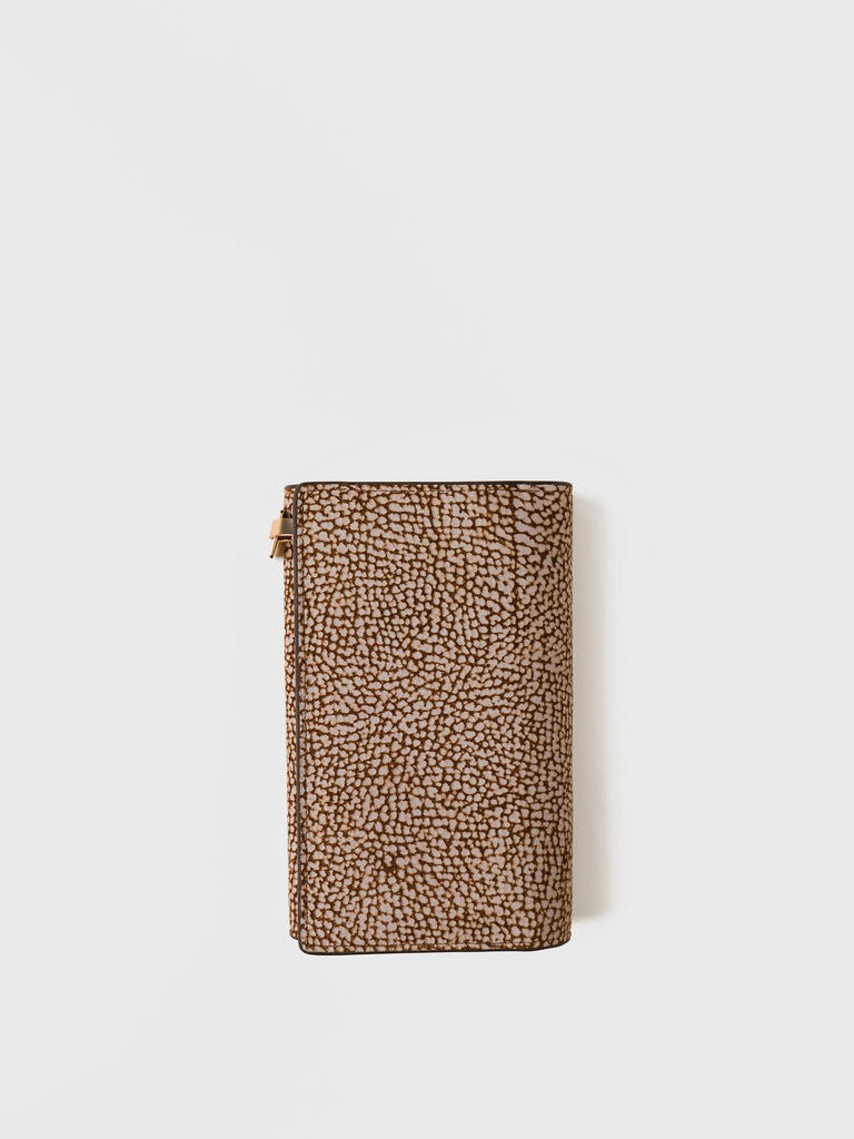 OP Suede Flap Wallet - MEDIUM WALLET - Borbonese