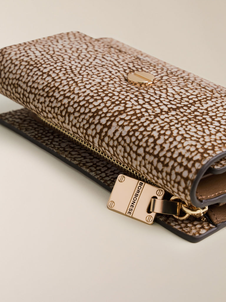 Portafoglio di Camoscio OP - PORTAFOGLIO MEDIUM - Borbonese