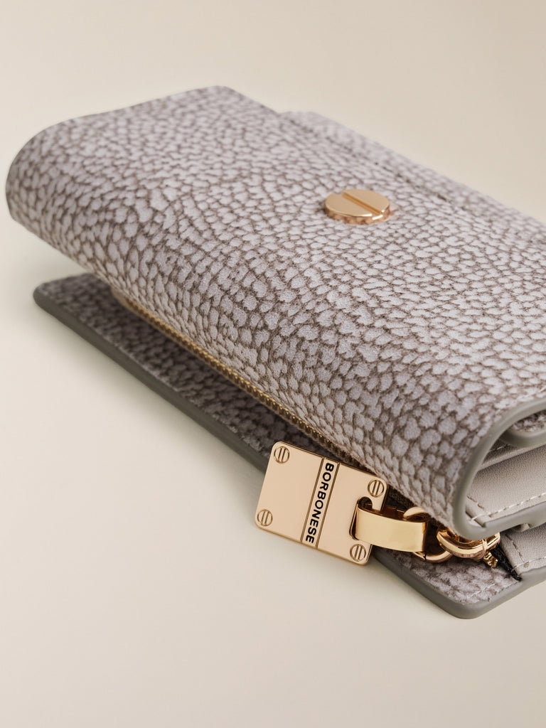 Portafoglio di Camoscio OP - PORTAFOGLIO MEDIUM - Borbonese