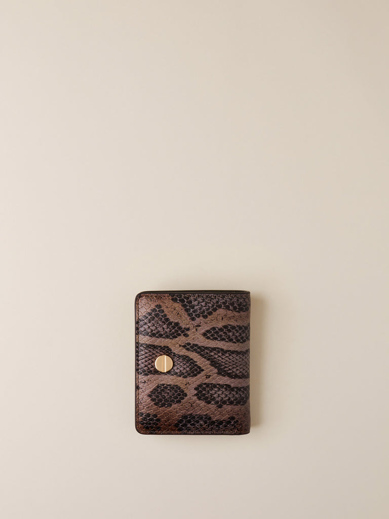 Portafoglio in Pelle con stampa pitone - PORTAFOGLIO MEDIUM - Borbonese