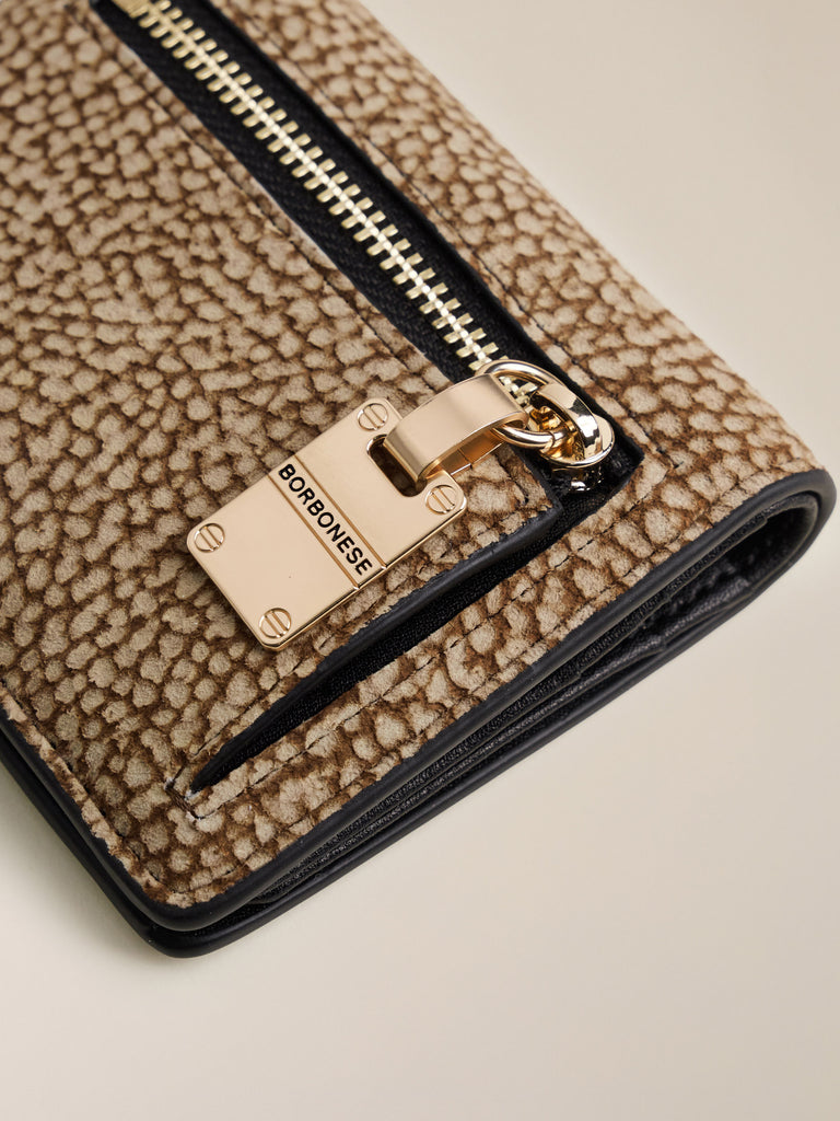 Portafoglio di Camoscio OP - PORTAFOGLIO MEDIUM - Borbonese