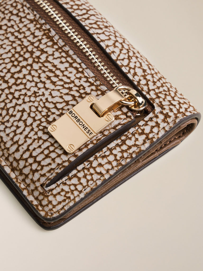 Portafoglio di Camoscio OP - PORTAFOGLIO MEDIUM - Borbonese