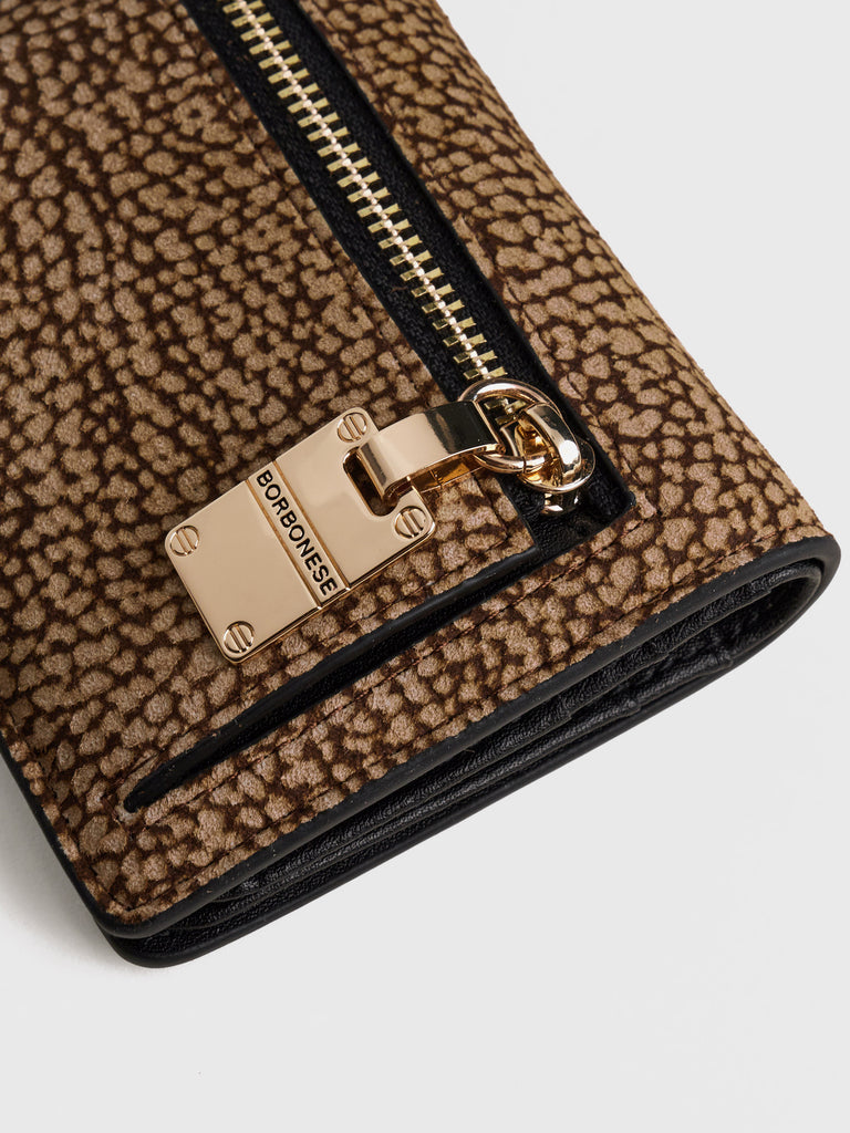 OP Suede Wallet - MEDIUM WALLET - Borbonese