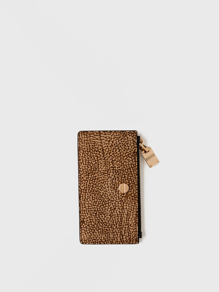 OP Suede Card Holder - MEDIUM CARD HOLDER POUCH - Borbonese
