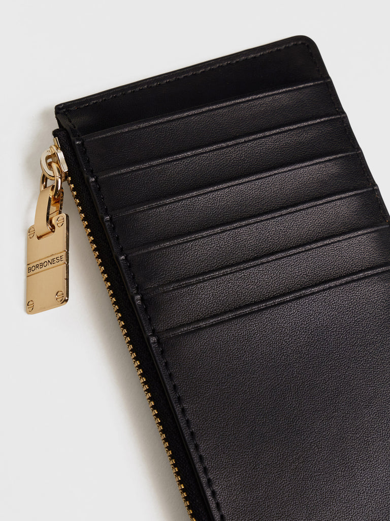OP Suede Card Holder - MEDIUM CARD HOLDER POUCH - Borbonese