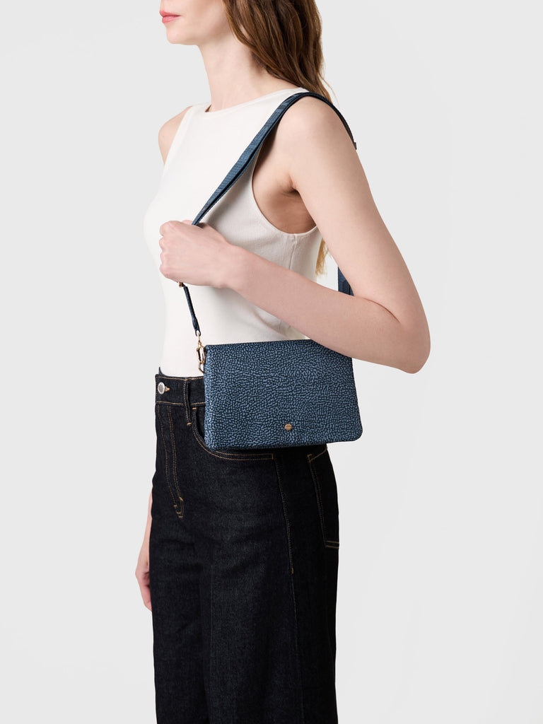 Borsa a Spalla di Tessuto Riciclato OP - TRACOLLA MINI - Borbonese