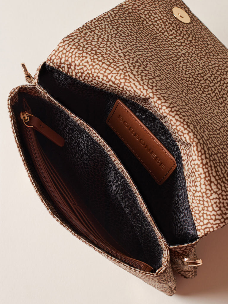 Borsa a Spalla di Tessuto Riciclato OP - TRACOLLA MINI - Borbonese